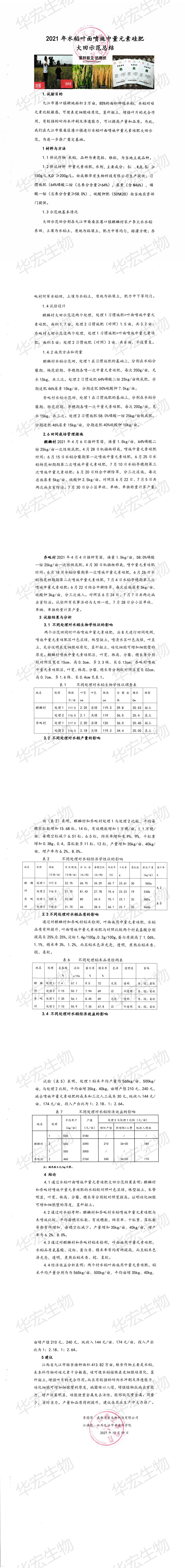 2021年水稻噴施中量元素硅肥大田示范總結_00.jpg